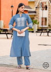 Samyaa By Mittoo Viscose Weaving Kurti With Bottom Exporters In India
